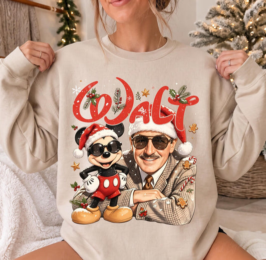 Christmas Walt & Mick | Magical Park Christmas Crewneck Sweatshirt