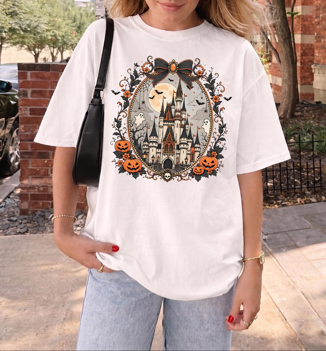 HALLOWEEN CASTLE COMFORT COLORS SHIRT