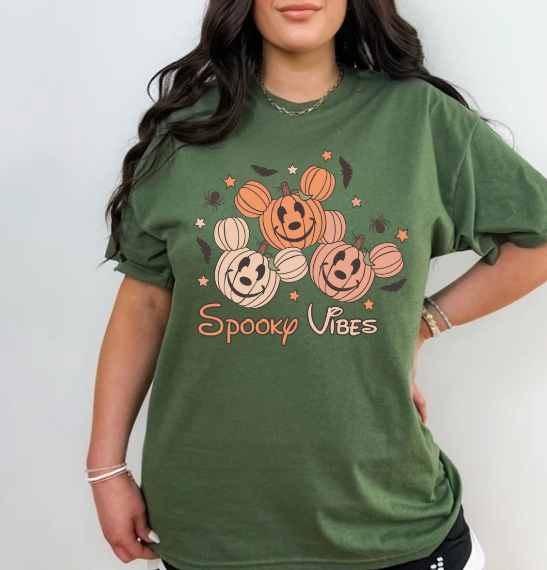 Spooky Vibes Mouse Pumpkin Shirt