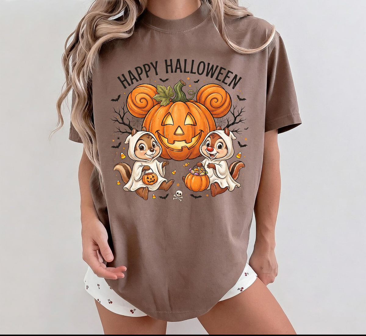 CHIPMUNKS Happy Halloween Shirt | Magical Theme Park Shirt & Tank | Adult Comfort Colors Tee