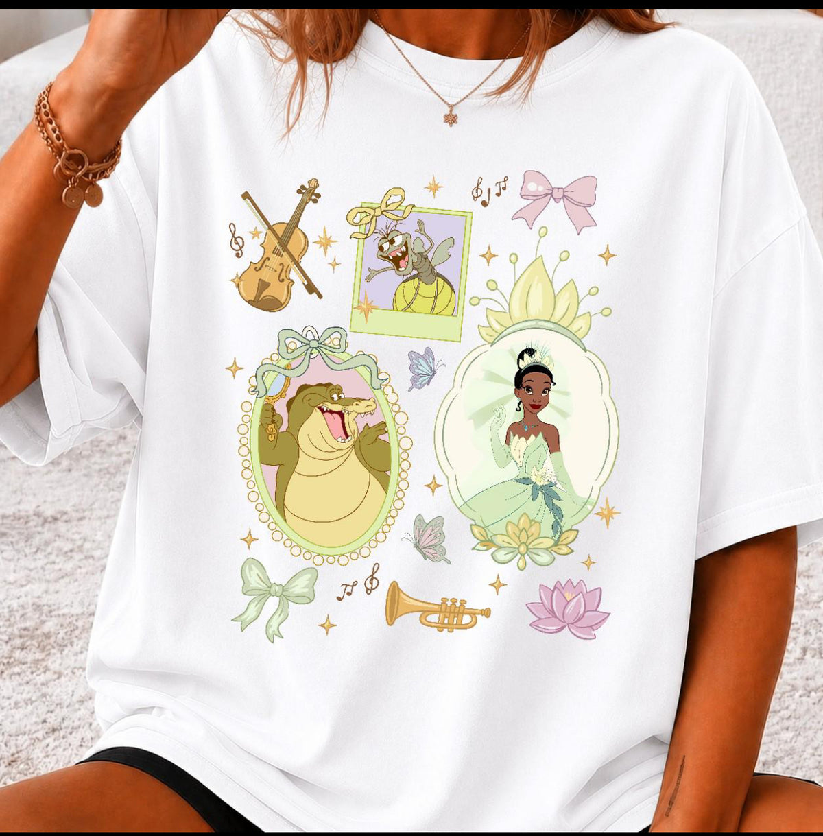 PRINCESS TIANA COQUETTE SHIRT | Magical Theme Park Shirt & Tank | Adult Comfort Colors Tee