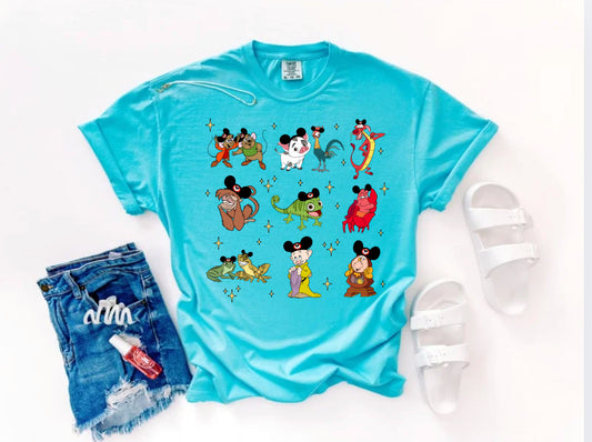 Side Kicks Wearing Mouse Ears Shirt