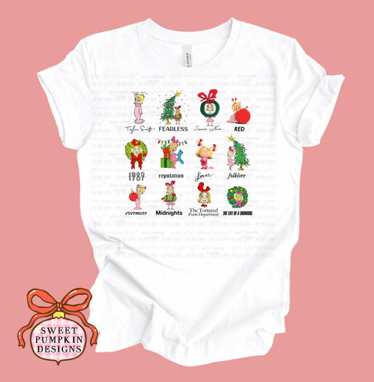 CINDY ALBUMS CHRISTMAS SHIRT - Youth and Adult Sizes
