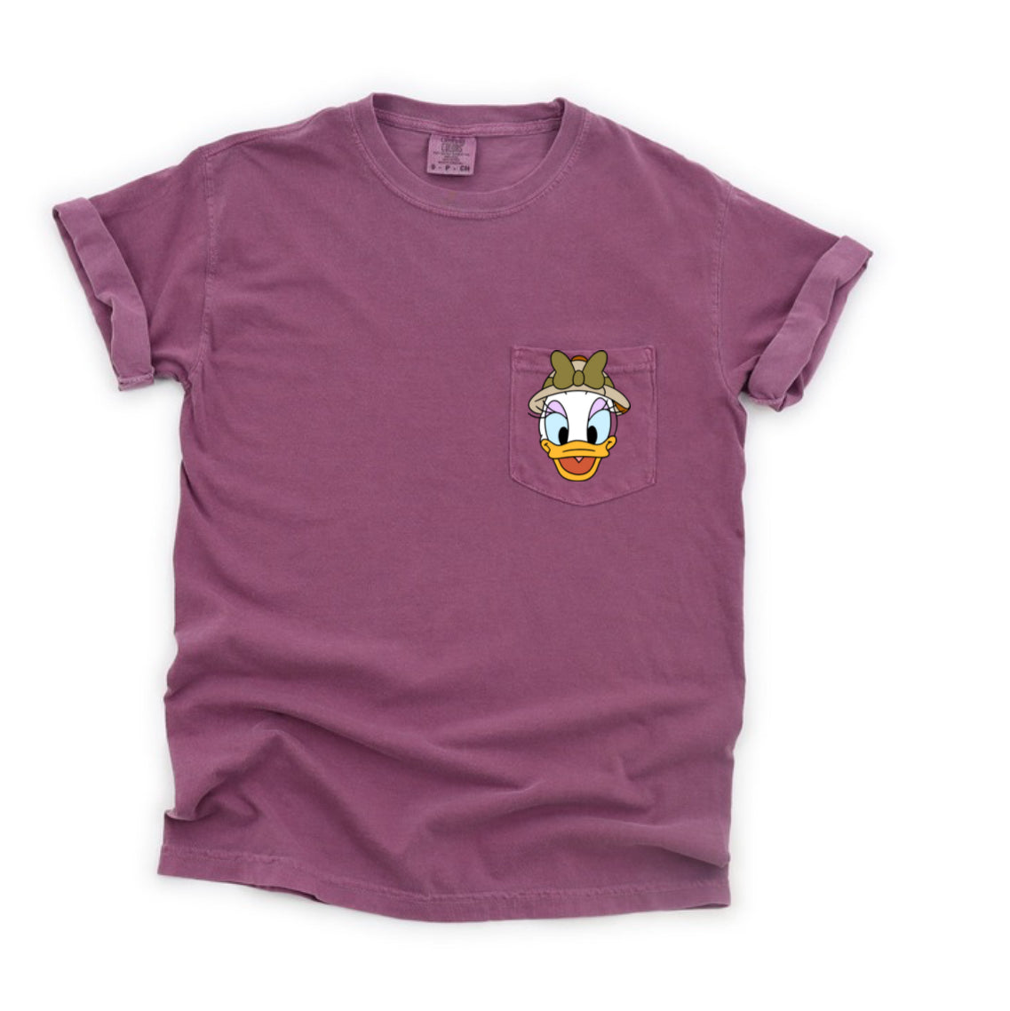 Girl Duck Safari Comfort Colors Pocket T-Shirt