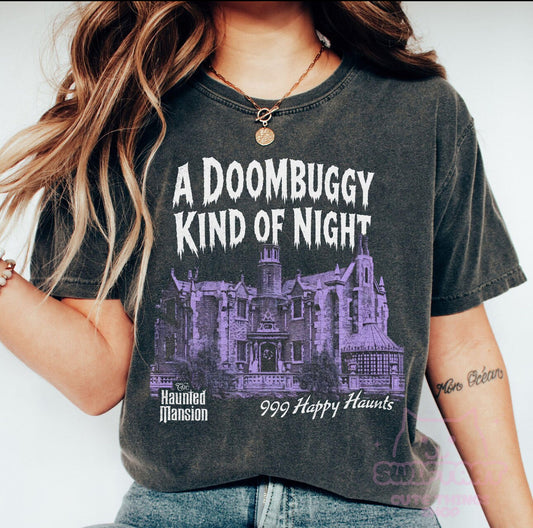 HM DOOM BUGGY KINDA NIGHT HALLOWEEN SHIRT  | Magical Theme Park Shirt & Tank | Adult Comfort Colors Tee