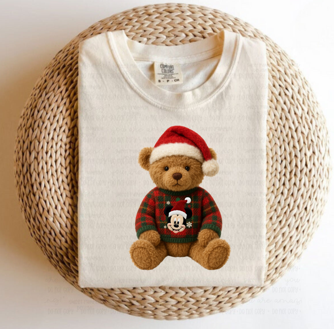 Preppy Bear with Mouse Shirt