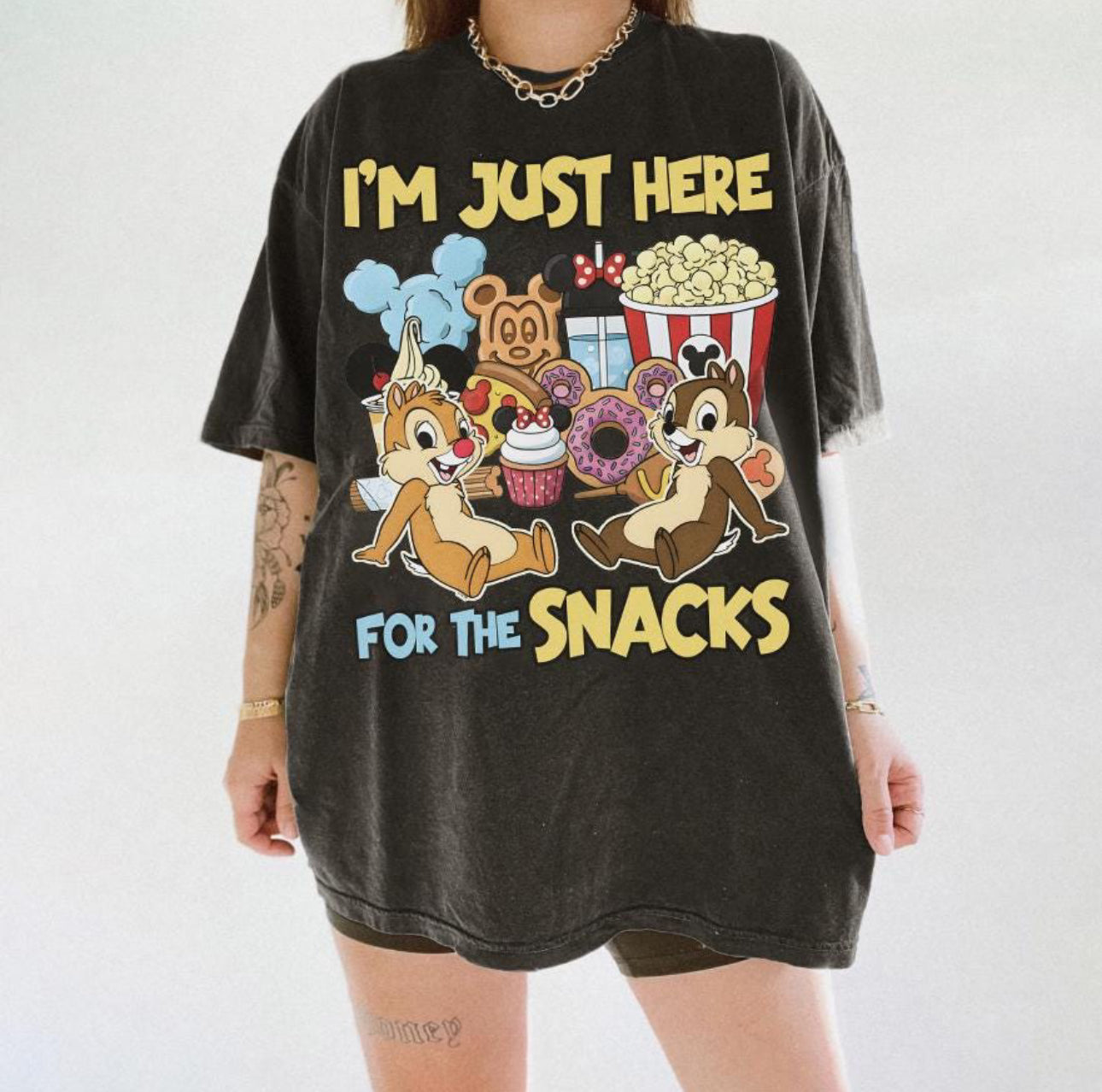 CHIPMUNKS HERE FOR THE SNACKS COMFORT COLORS SHIRT