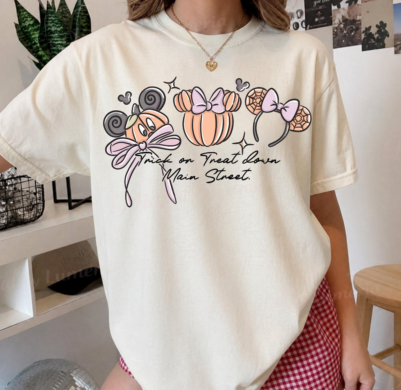 Trick or Treat Down Main Street Halloween Shirt | Magical Theme Park Shirt & Tank | Adult Comfort Colors Tee