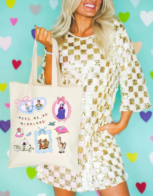 Princess Cindy collage Tote Bag