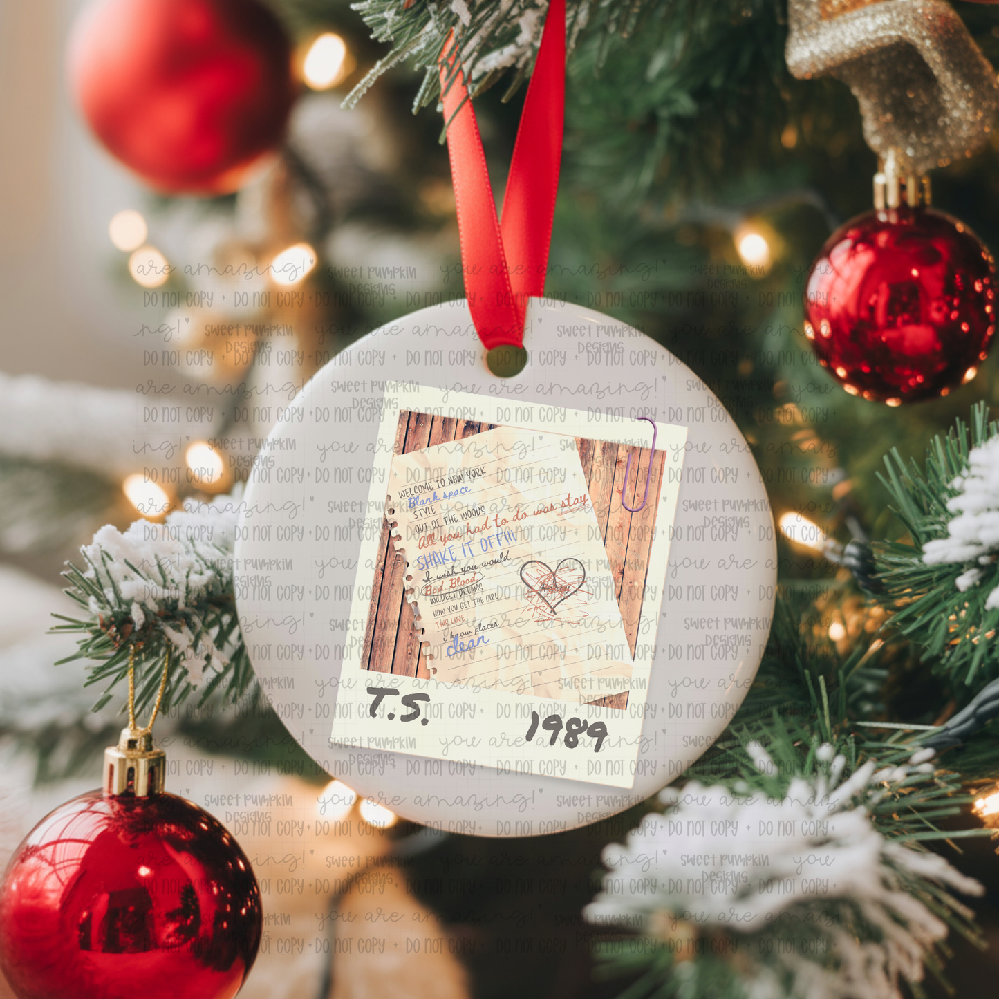 1989 PICTURE CHRISTMAS ORNAMENT