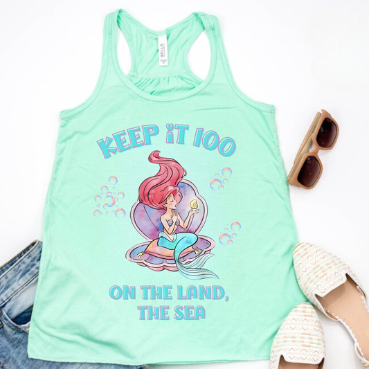 Keep it 100 | Magical Park Day Racerback Tank for Women | Lightweight Next Level Tank |