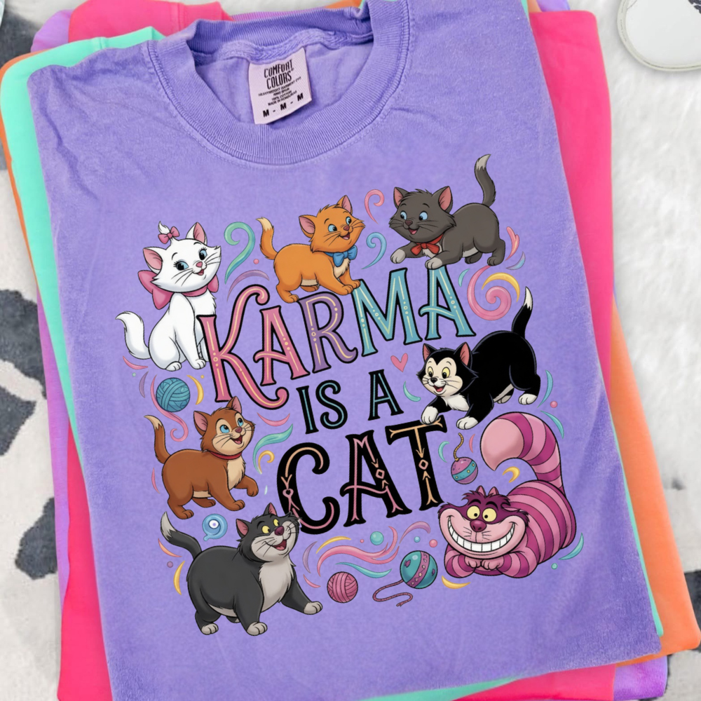 Karma Cat Comfort Colors Shirt