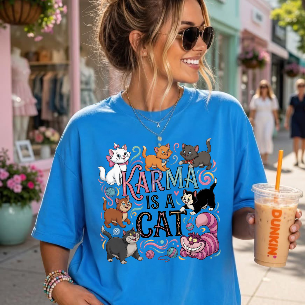 Karma Cat Comfort Colors Shirt