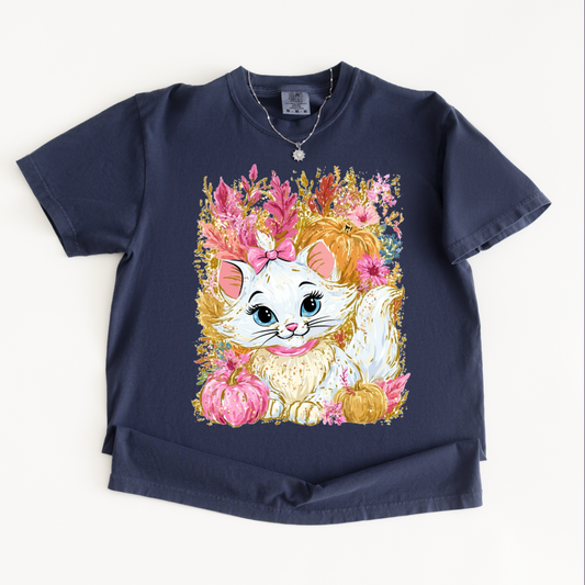 MARIE CAT FALL SHIRT | Magical Theme Park Shirt & Tank | Adult Comfort Colors Tee