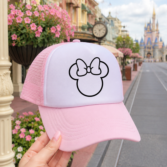 Light Pink Mick & Co. Hat - Park Day Trucker Hat for Women | Theme Park Vacation Outfit