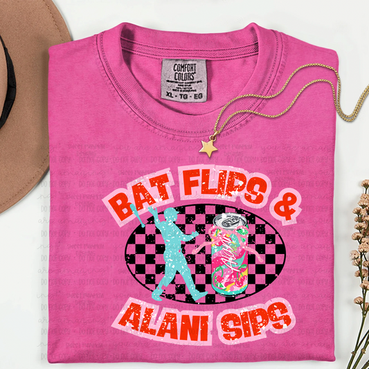 Bat Flips Baseball Mom Energy Drink Shirt
