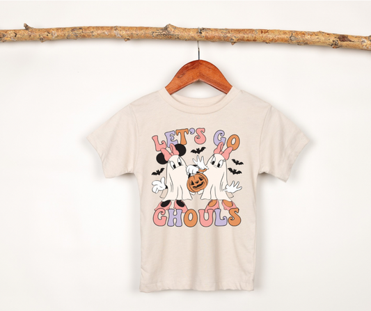 Minnie & Daisy Let’s Go Ghouls Magical Theme Park Halloween Kids Shirt | Toddler & Youth Sizes