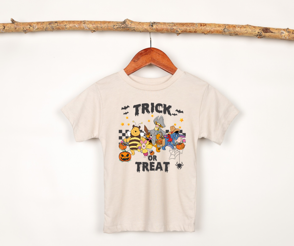 POOH CREW TRICK OR TREAT HALLOWEEN Magical Theme Park Halloween Kids Shirt | Toddler & Youth Sizes