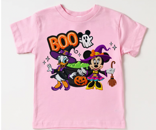 MINNIE & DAISY BOO HALLOWEEN Magical Theme Park Halloween Kids Shirt | Toddler & Youth Sizes
