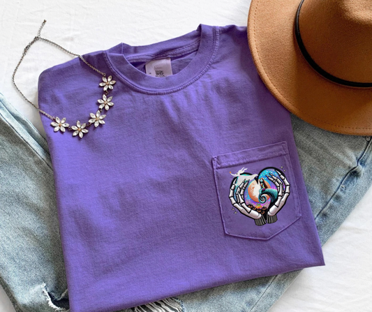 NBC HEART HANDS Magical Halloween Comfort Colors Pocket T-Shirt