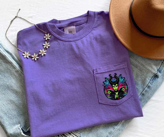 MILLI VILLAIN Magical Halloween Comfort Colors Pocket T-Shirt