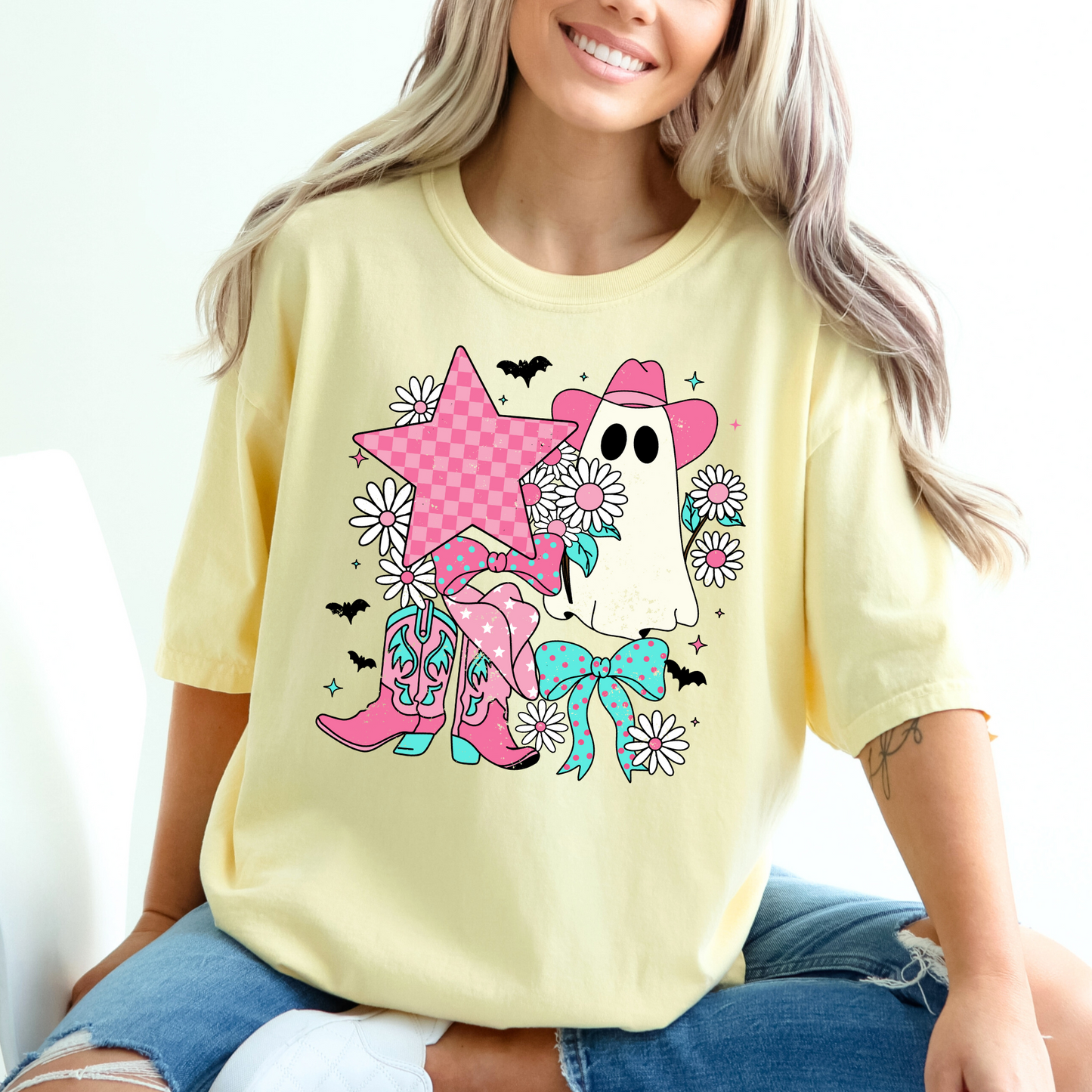 Pink Cowgirl Ghost Shirt