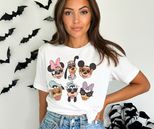 Mouse silly sunglasses gang Halloween| Magical Theme Park Shirt & Tank | Adult Comfort Colors Tee