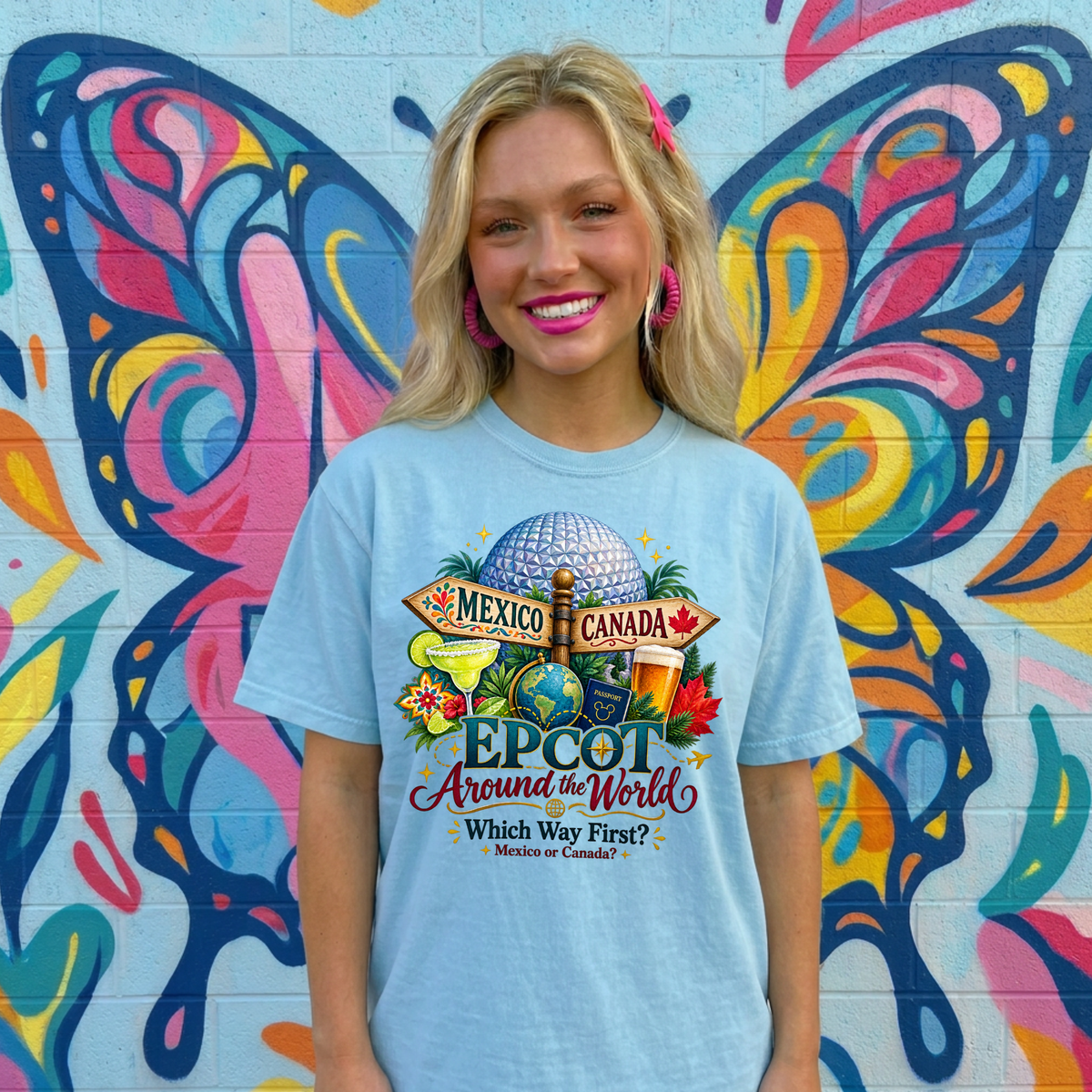 Mexico or Canada  Shirt | Theme Park Shirt