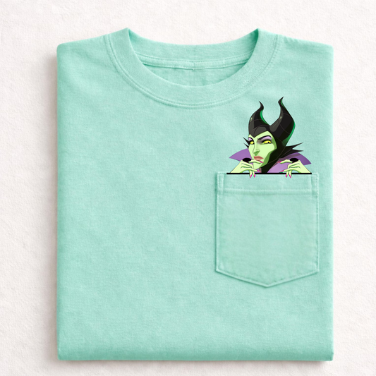 Mal Villain Magical Halloween Comfort Colors Pocket T-Shirt