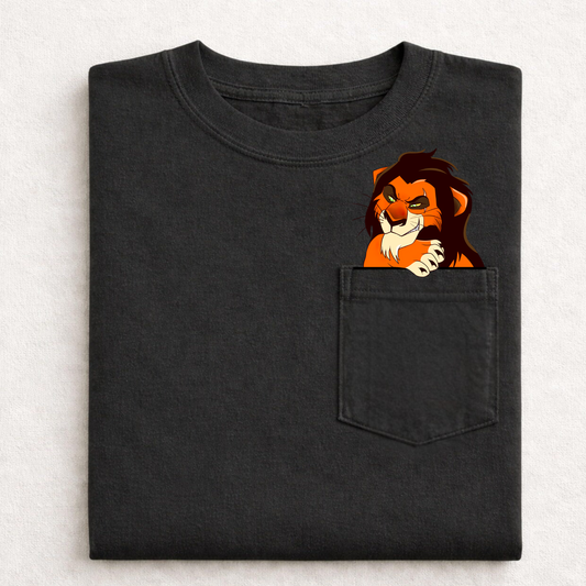 Scar Villain Magical Halloween Comfort Colors Pocket T-Shirt