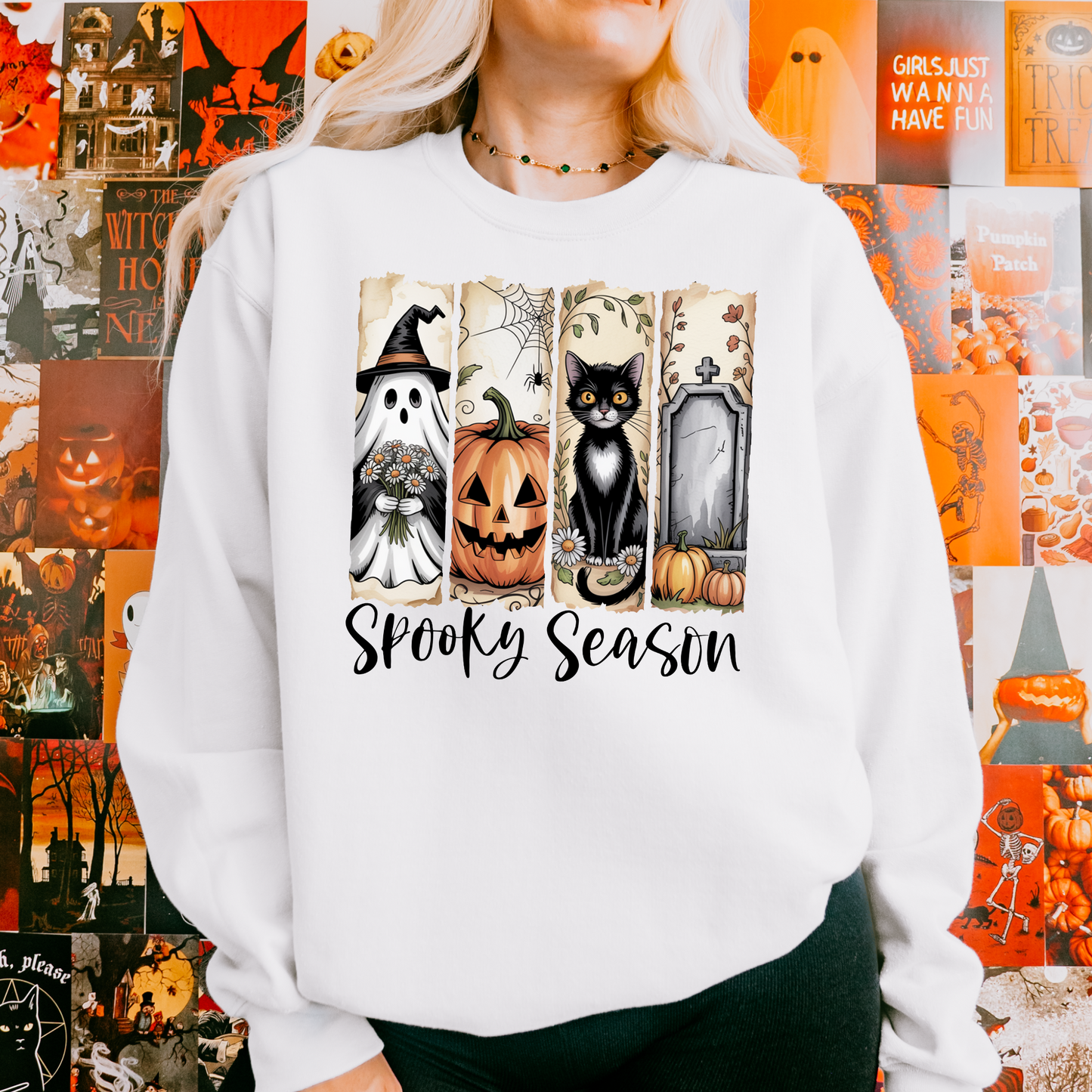 Spooky Season Halloween Crewneck Sweatshirt