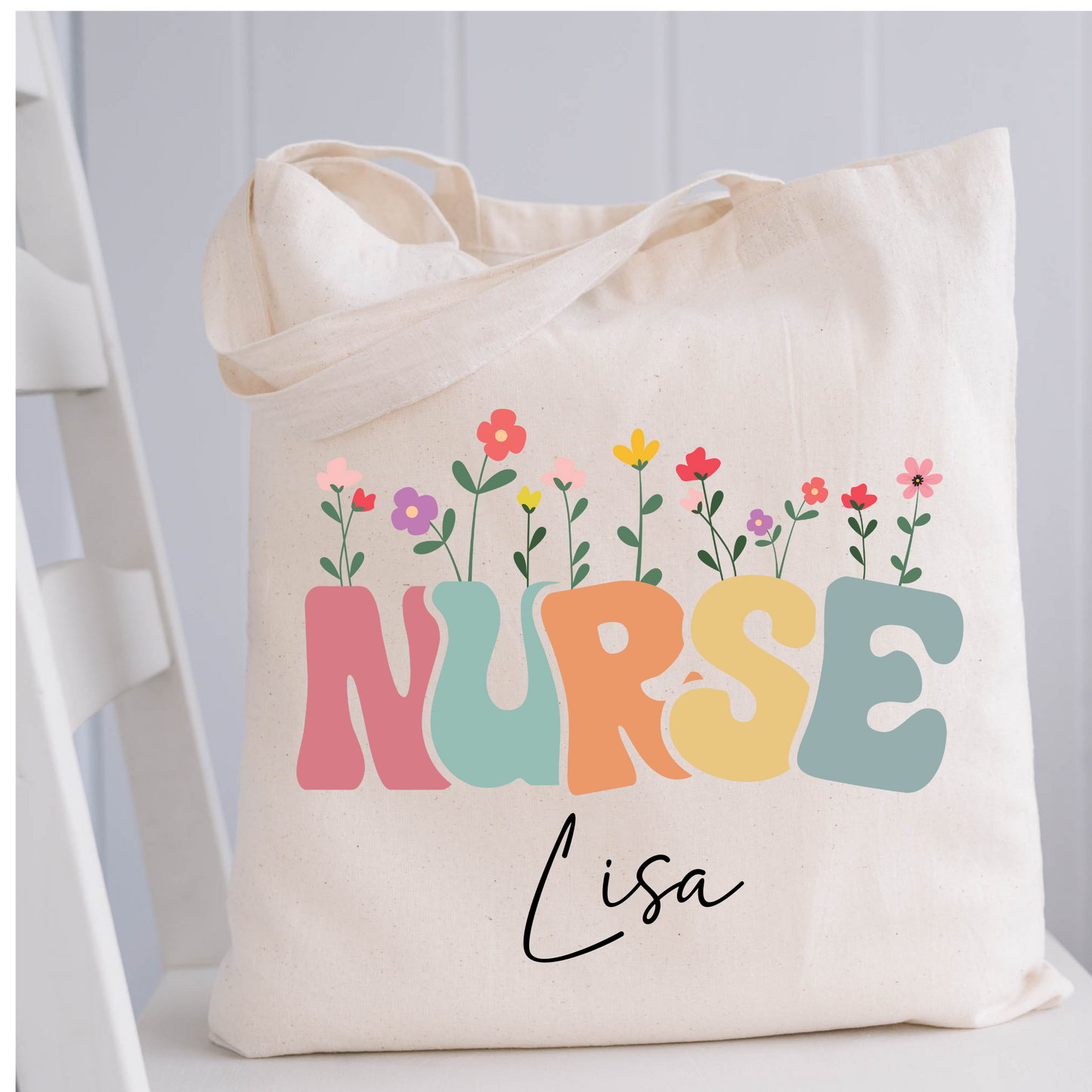 Personalized Nurse Tote Bag