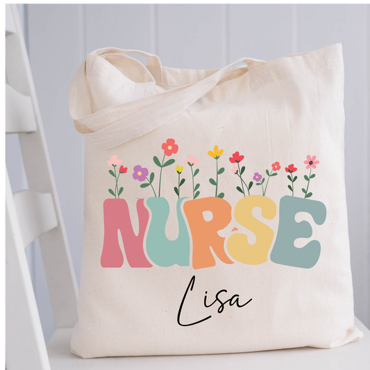 Personalized Nurse Tote Bag
