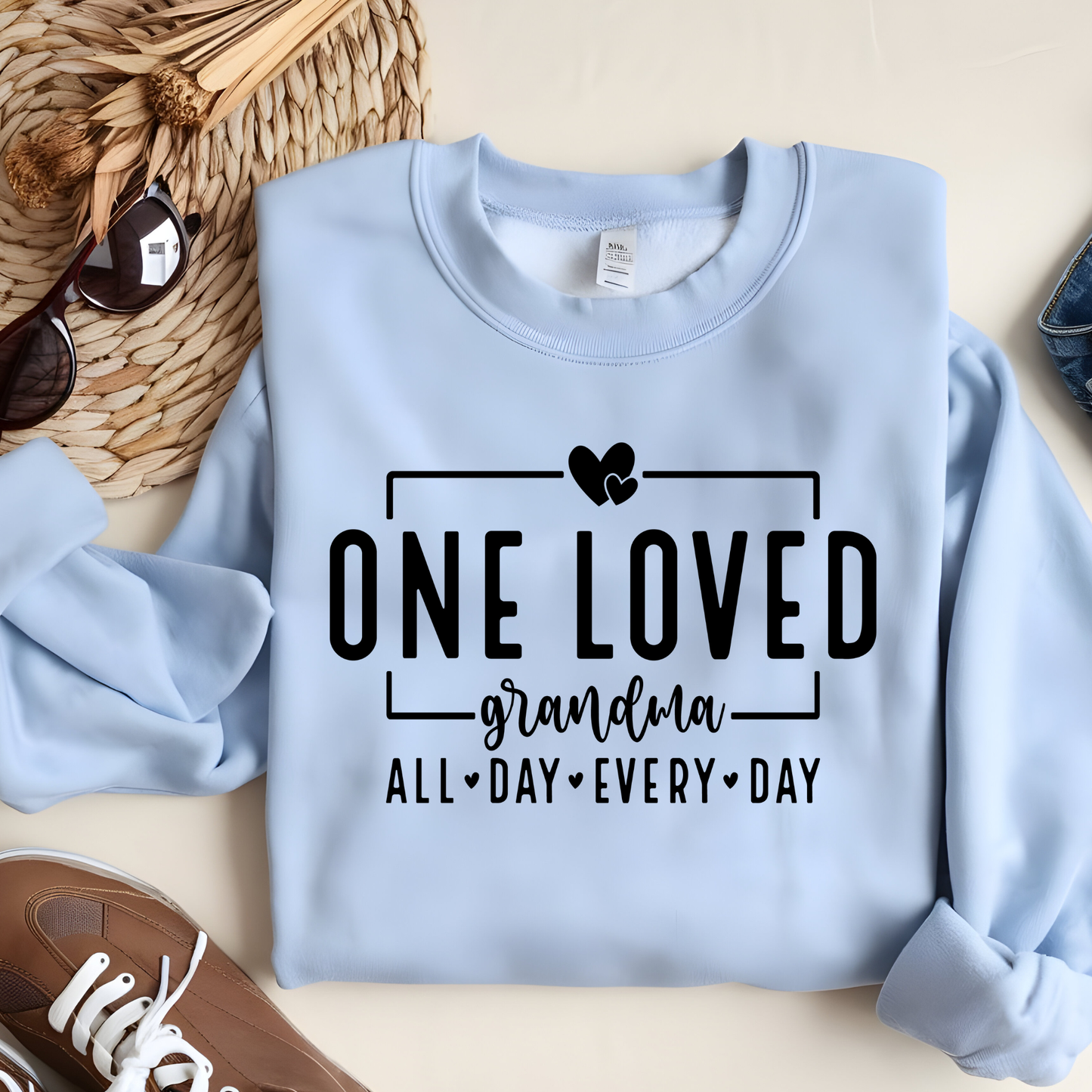 One Loved Grandma Sweatshirt | Cozy Grandma Crewneck | Gift for Grandma