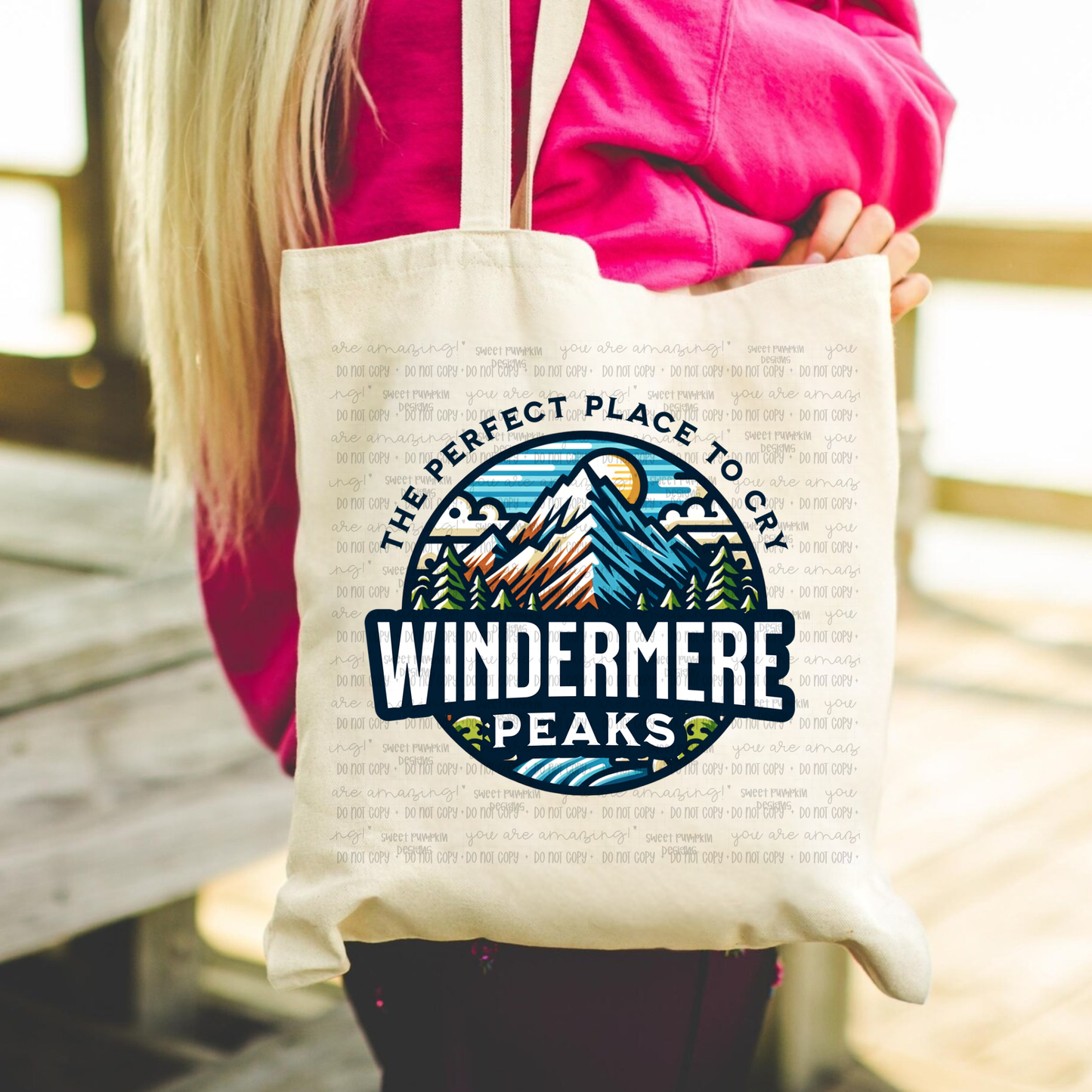 WINDERMERE PEAKS Tote Bag - SNOW DALE SALE