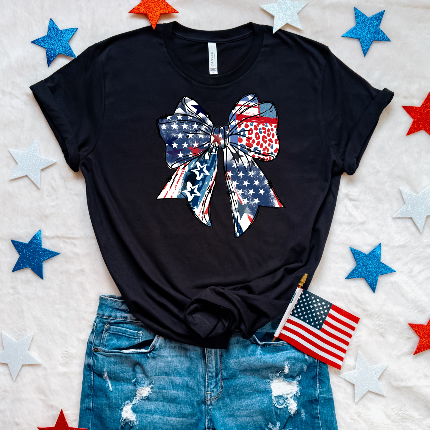 Patriotic Coquette Bow Shirt