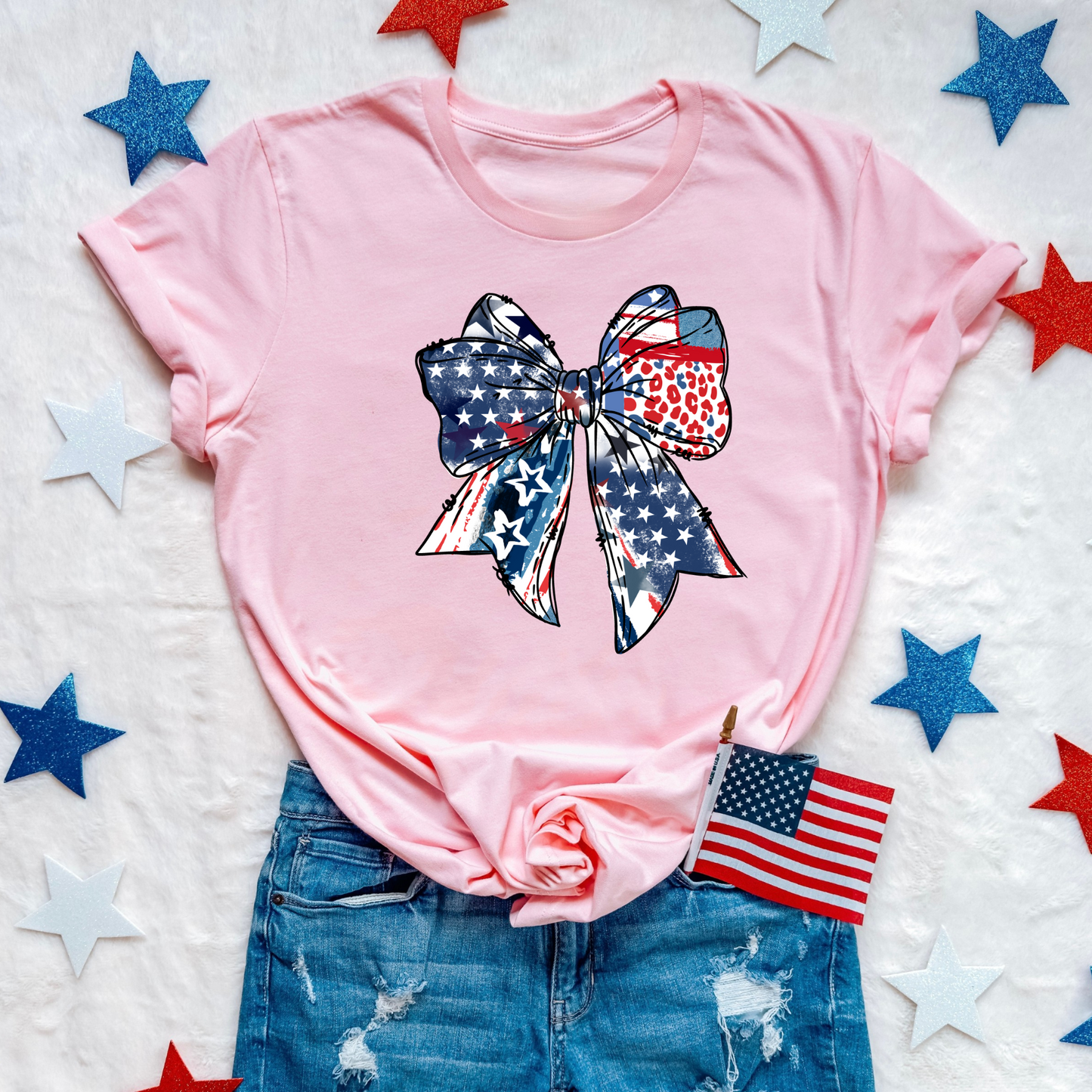 Patriotic Coquette Bow Shirt