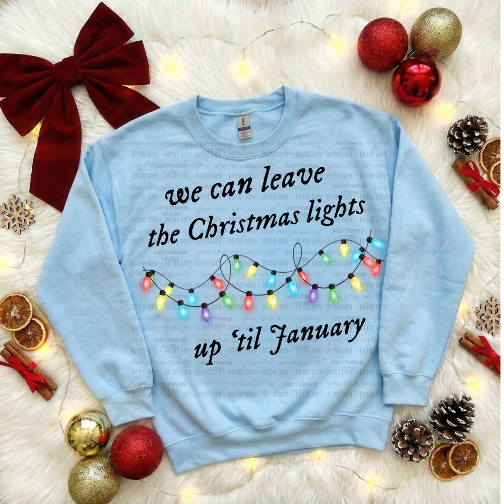 CHRISTMAS LIGHTS Crewneck Sweatshirt