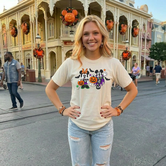 SPOOKY MICK & MINNIE SHIRT | Magical Theme Park Shirt & Tank | Adult Comfort Colors Tee