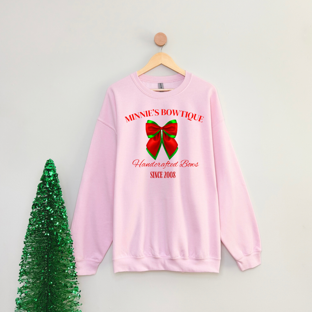 Christmas Bowtique Sweatshirt | Magical Park Christmas Crewneck Sweatshirt