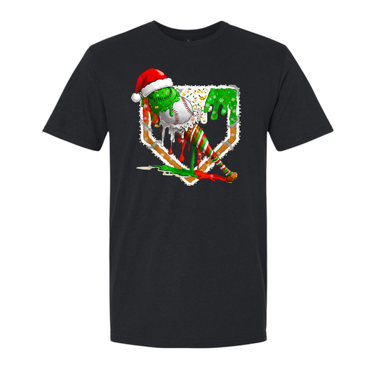 CHRISTMAS DRIP Baseball Shirt | Kids Christmas Baseball Tee | Short Sleeve or Long Sleeve