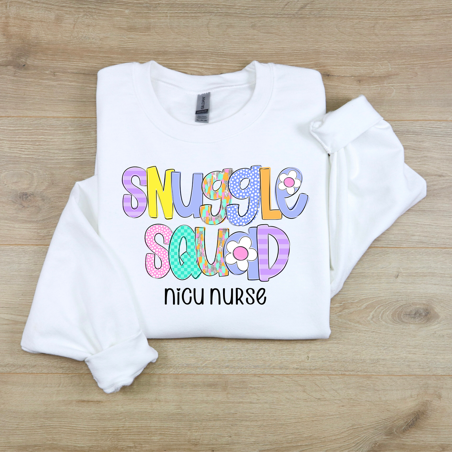 Snuggle Squad - NICU nurse crewneck sweatshirt