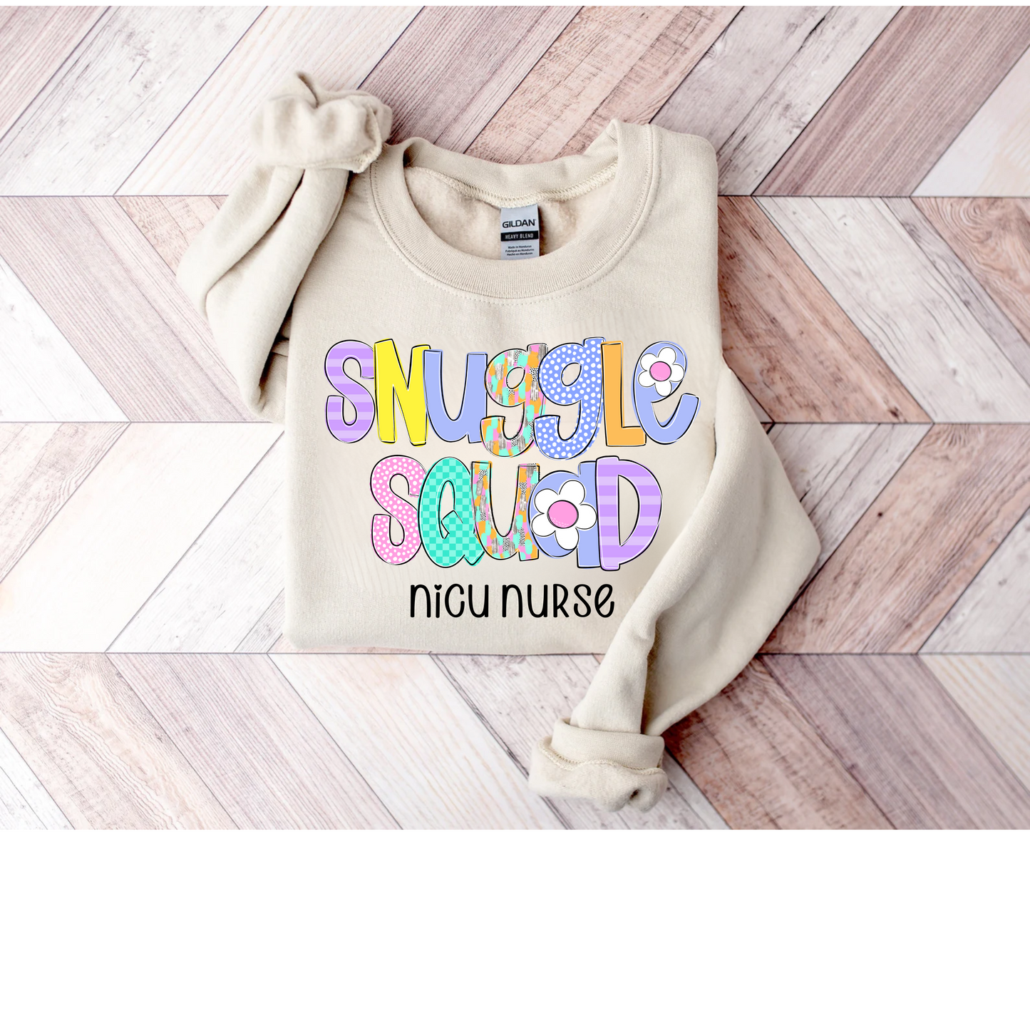 Snuggle Squad - NICU nurse crewneck sweatshirt