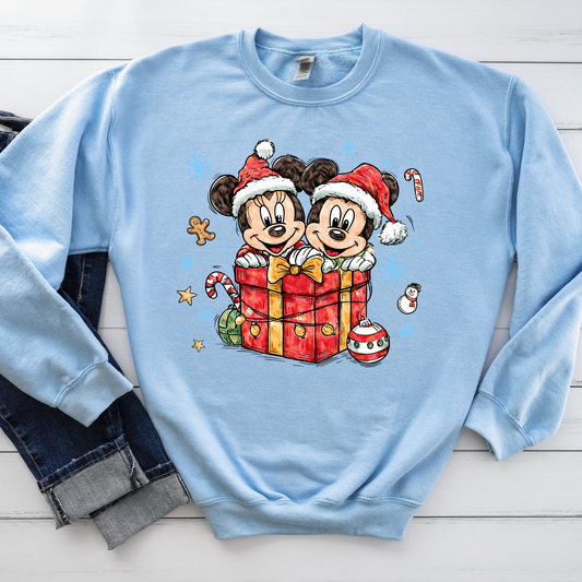 Christmas MOUSE GIFT Sweatshirt | Magical Park Christmas Crewneck Sweatshirt