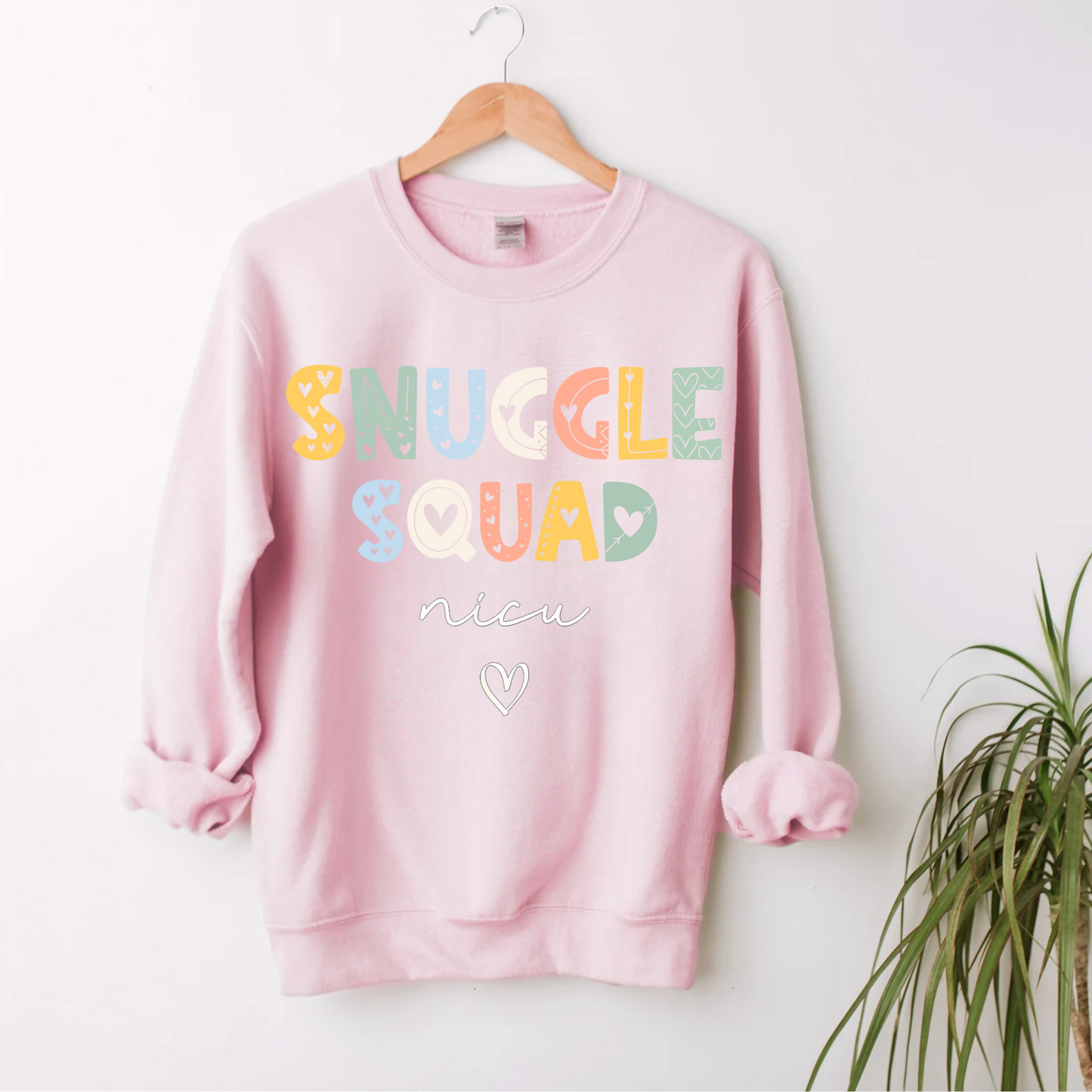 Snuggle Squad - NICU nurse crewneck sweatshirt