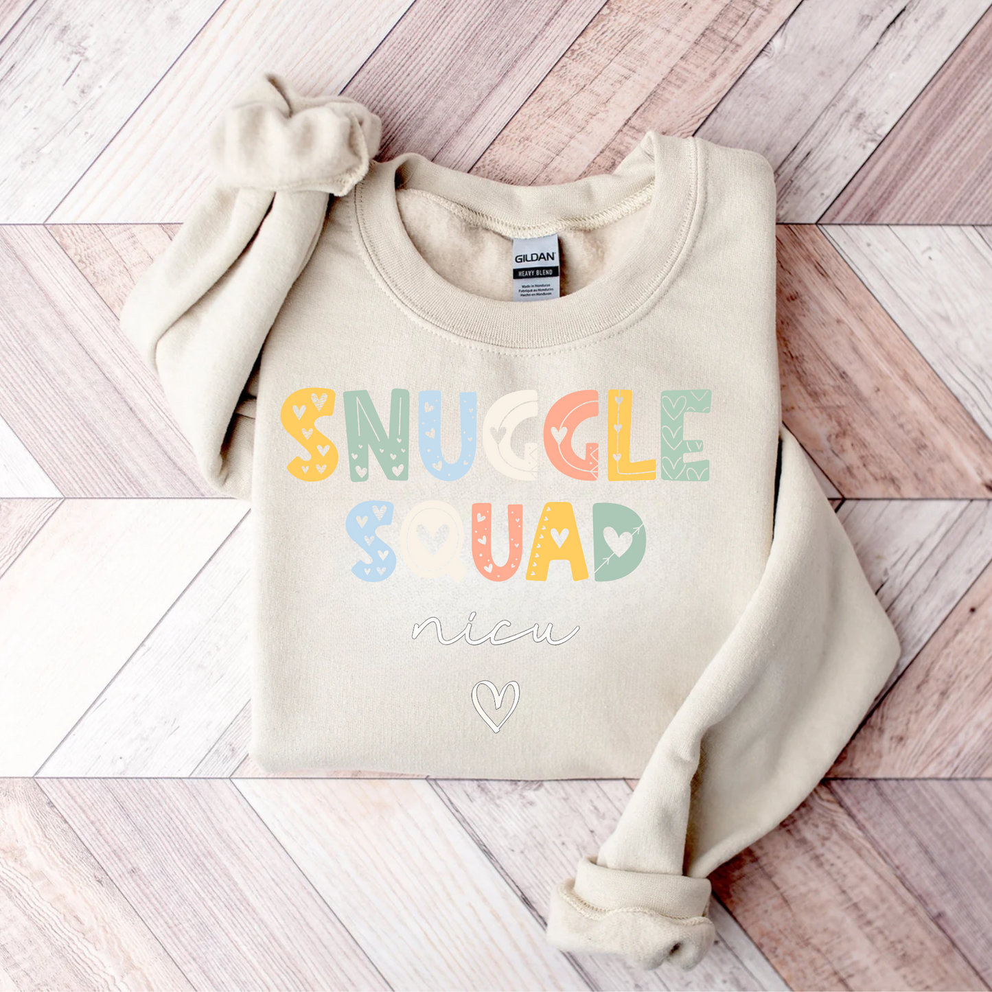 Snuggle Squad - NICU nurse crewneck sweatshirt