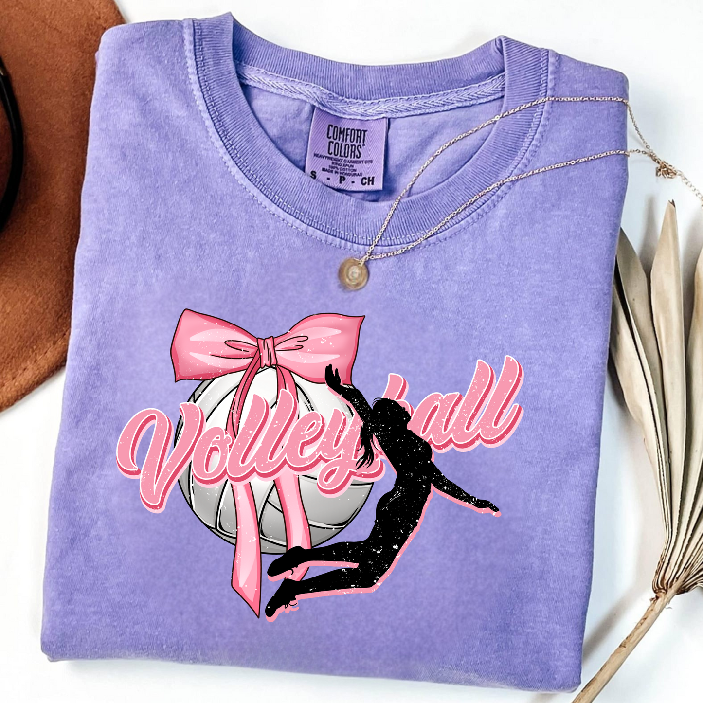 Cute Volleyball Bow Shirt