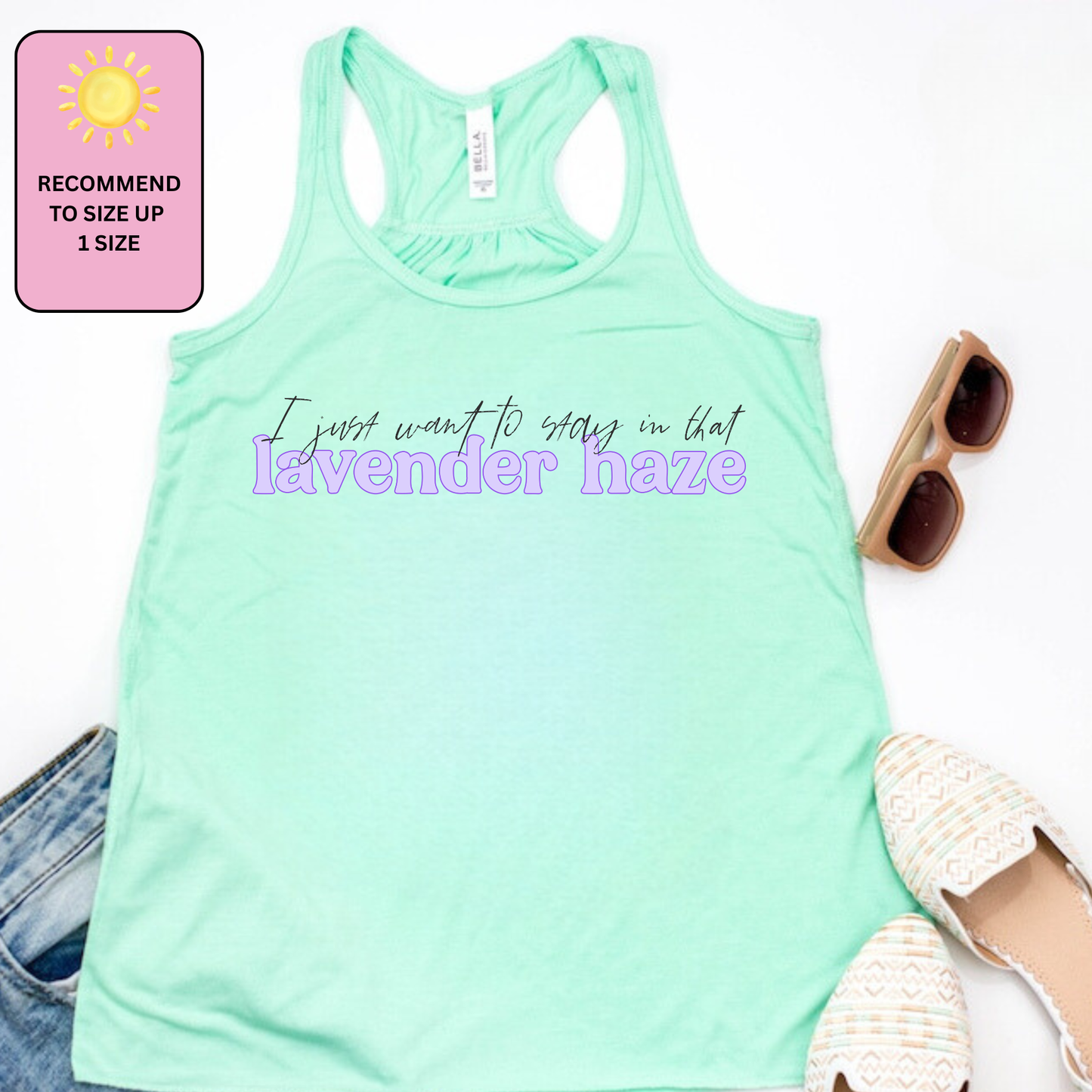 LAVENDER HAZE Racerback Tank for Women