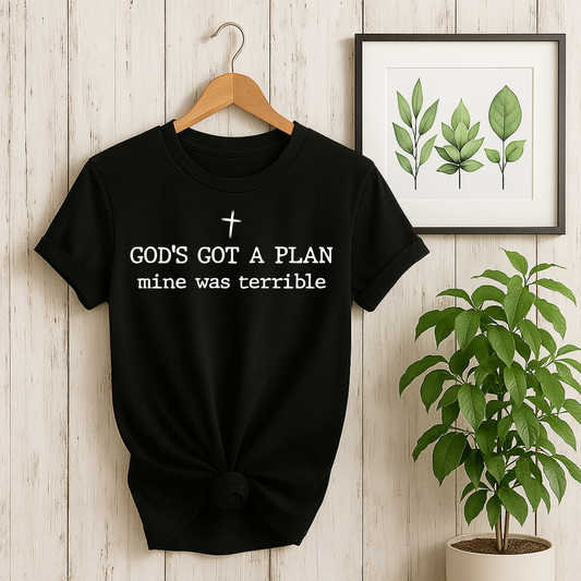 God Has A Plan | Christian Shirt for Women - Sunday Grace