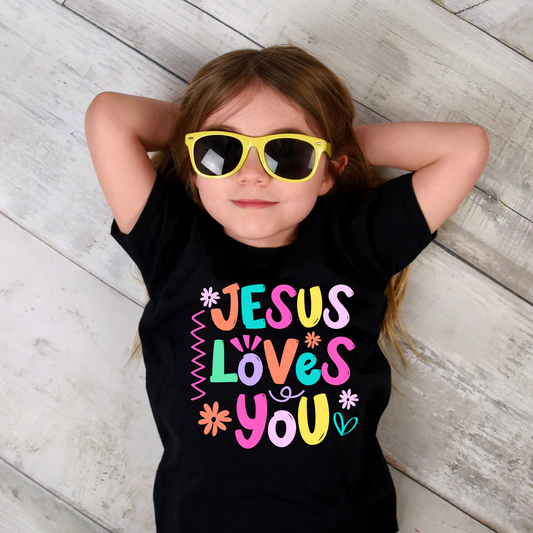 Jesus Loves You - Christian Shirt for Kids - Sunday Grace